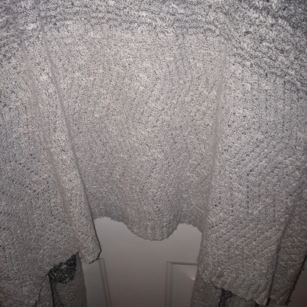 Simply Vera Vera Wang Long Cardigan XL Black/White/Grey - Picture 8 of 10